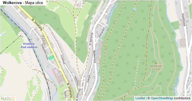 Wolkerova - mapa ulice