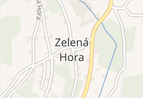 Zelená Hora v obci Kraslice - mapa části obce