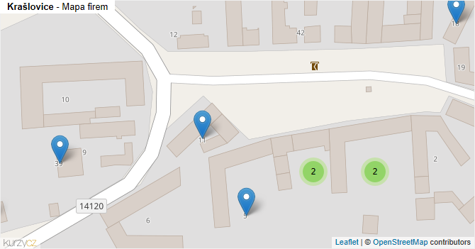 Krašlovice - mapa firem