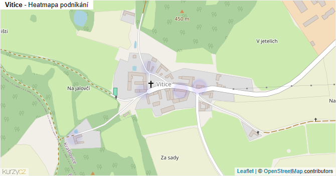 Vitice - mapa podnikání