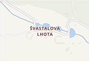 Švastalova Lhota v obci Krásná Hora nad Vltavou - mapa části obce
