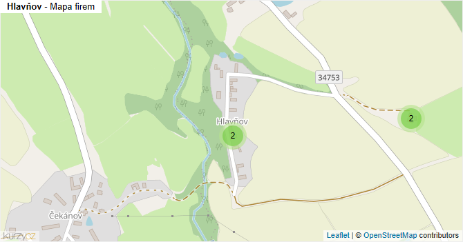 Hlavňov - mapa firem