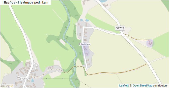 Hlavňov - mapa podnikání