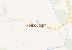 Kojkovičky v obci Krásná Hora - mapa části obce