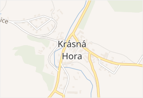 Krásná Hora v obci Krásná Hora - mapa části obce