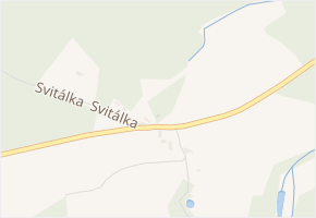 Svitálka v obci Krásná Hora - mapa ulice