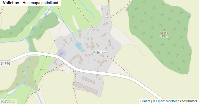 Volichov - mapa podnikání
