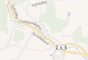 Čelakovského v obci Krásná Lípa - mapa ulice