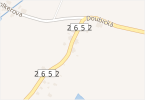 Doubická v obci Krásná Lípa - mapa ulice