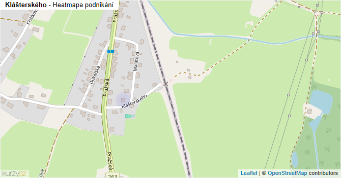 Klášterského - mapa podnikání