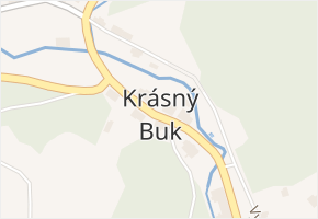 Krásný Buk v obci Krásná Lípa - mapa části obce
