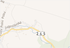 Na Kopečku v obci Krásná Lípa - mapa ulice