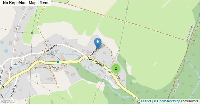 Na Kopečku - mapa firem