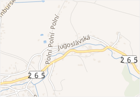 Potoční v obci Krásná Lípa - mapa ulice