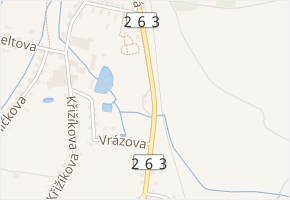 Pražská v obci Krásná Lípa - mapa ulice