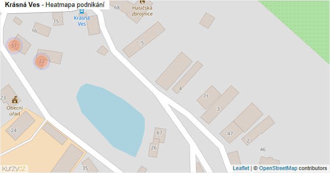 Krásná Ves - mapa podnikání