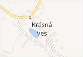 Krásná Ves v obci Krásná Ves - mapa části obce