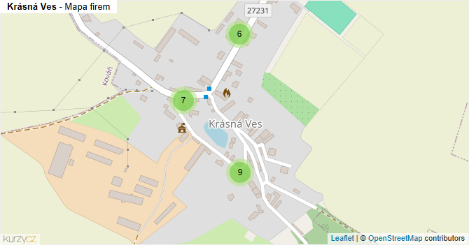 Krásná Ves - mapa firem