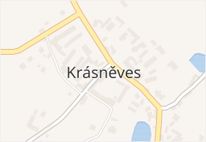 Krásněves v obci Krásněves - mapa části obce