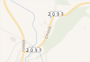 Cínová v obci Krásno - mapa ulice