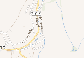 Mírová v obci Krásno - mapa ulice