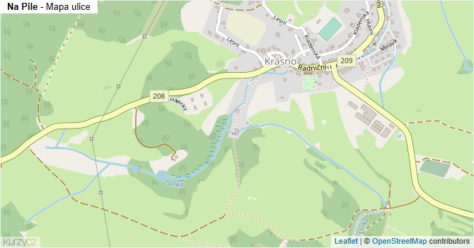 Na Pile - mapa ulice