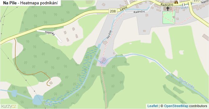Na Pile - mapa podnikání