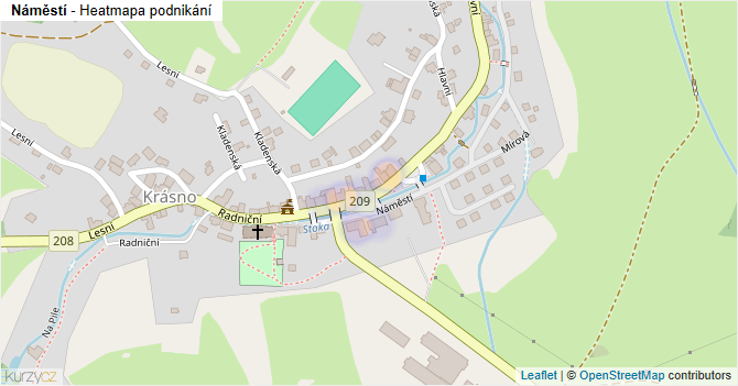 Náměstí - mapa podnikání