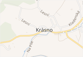 náměstí Sv. Trojice v obci Krásno - mapa ulice