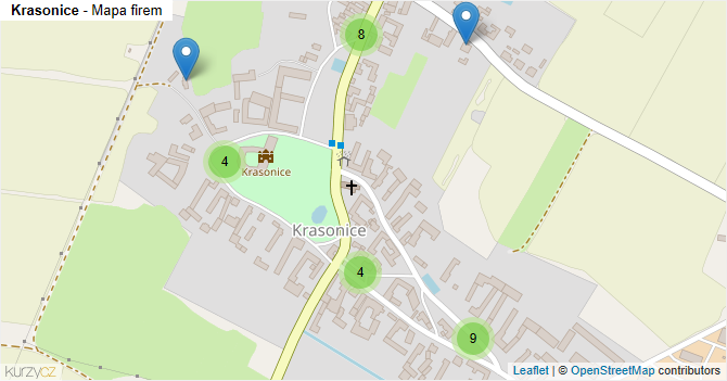 Krasonice - mapa firem