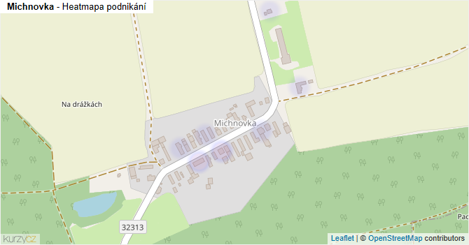 Michnovka - mapa podnikání