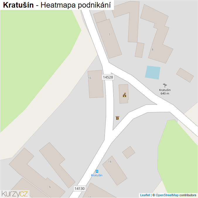 Mapa Kratušín - Firmy v obci.