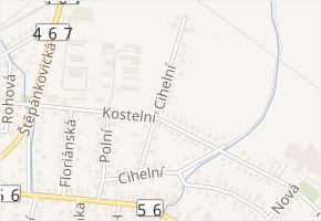 Cihelní v obci Kravaře - mapa ulice