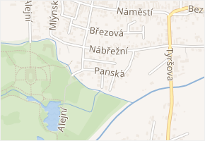 Panská v obci Kravaře - mapa ulice