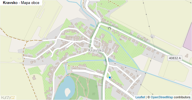 Kravsko - mapa obce