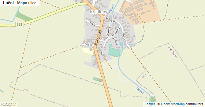 Luční - mapa ulice