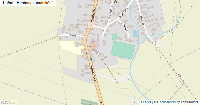 Luční - mapa podnikání