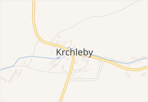 Krchleby v obci Krchleby - mapa části obce