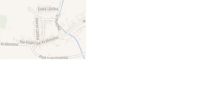 Dolní Ulička v obci Krčmaň - mapa ulice