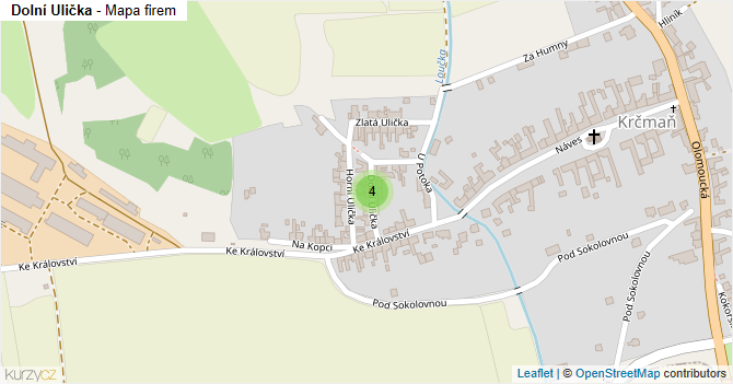 Dolní Ulička - mapa firem