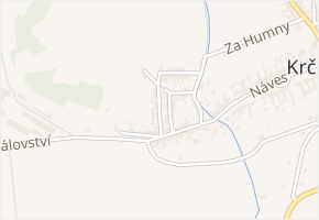 Horní Ulička v obci Krčmaň - mapa ulice