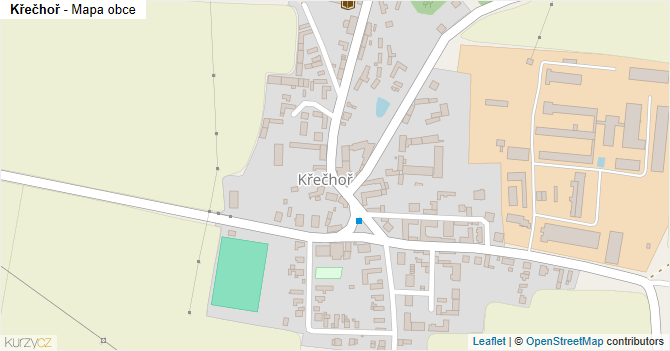 Křečhoř - mapa obce