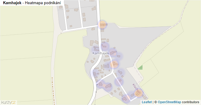 Kamhajek - mapa podnikání
