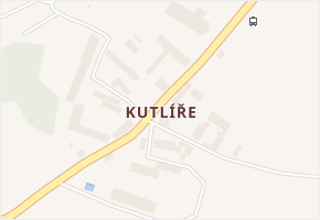Kutlíře v obci Křečhoř - mapa části obce