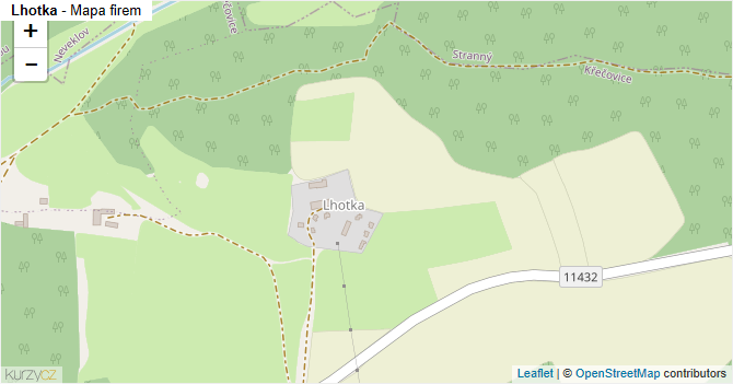 Lhotka - mapa firem