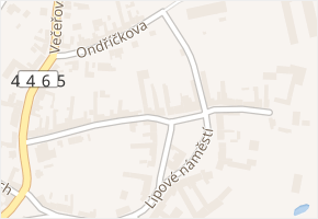 Marie Majerové v obci Křelov-Břuchotín - mapa ulice