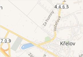 Na Borůvkách v obci Křelov-Břuchotín - mapa ulice