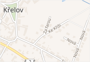 Za farou v obci Křelov-Břuchotín - mapa ulice