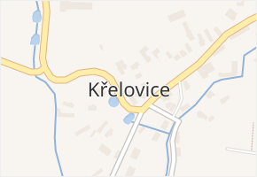 Křelovice v obci Křelovice - mapa části obce