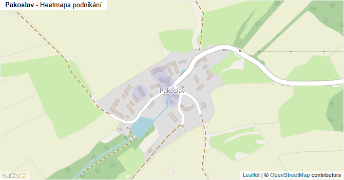 Pakoslav - mapa podnikání